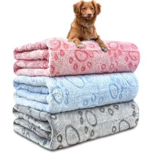 3 Pack Washable Fleece Blankets